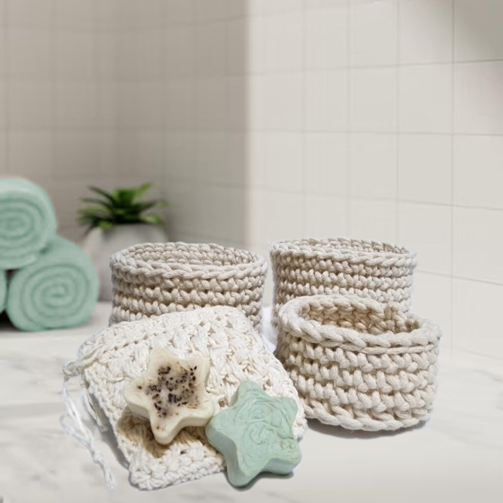 set cestas para baño